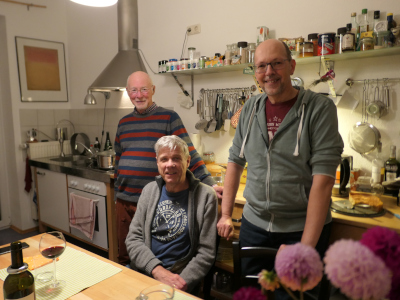 Peter with Daniel and Karl