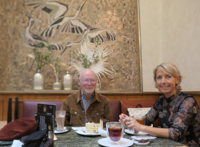 Peter with Alexandra Lotz in Augsburg