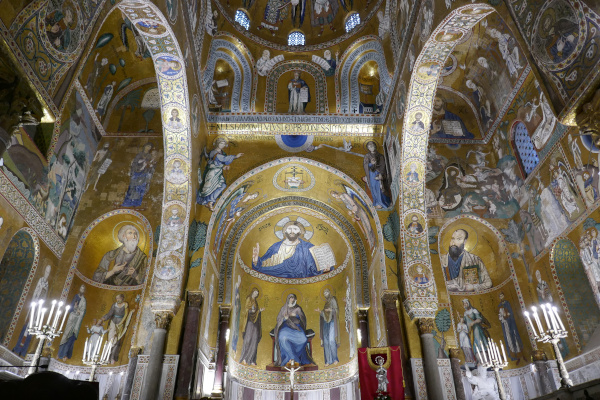 The Cappella Palatina in the Royal Palace, Palermo: wonderful 12th-century mosaics