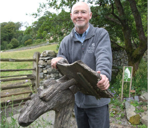 Peter lecturing at Brantwood